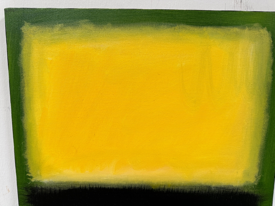 Gerrit Greve (1948-2024, Cardiff by the Sea, CA) Original Acrylic Painting On Canvas Titled 'Abstract Color Field In Manner of Mark Rothko 289' 2003 Signed Verso 16 X 20 Estimate $300 - $400 [Photo 2]