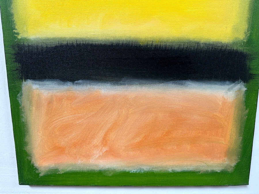 Gerrit Greve (1948-2024, Cardiff by the Sea, CA) Original Acrylic Painting On Canvas Titled 'Abstract Color Field In Manner of Mark Rothko 289' 2003 Signed Verso 16 X 20 Estimate $300 - $400 [Photo 5]