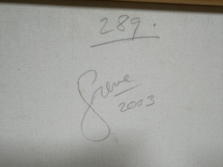 Gerrit Greve (1948-2024, Cardiff by the Sea, CA) Original Acrylic Painting On Canvas Titled 'Abstract Color Field In Manner of Mark Rothko 289' 2003 Signed Verso 16 X 20 Estimate $300 - $400 [Photo 7]
