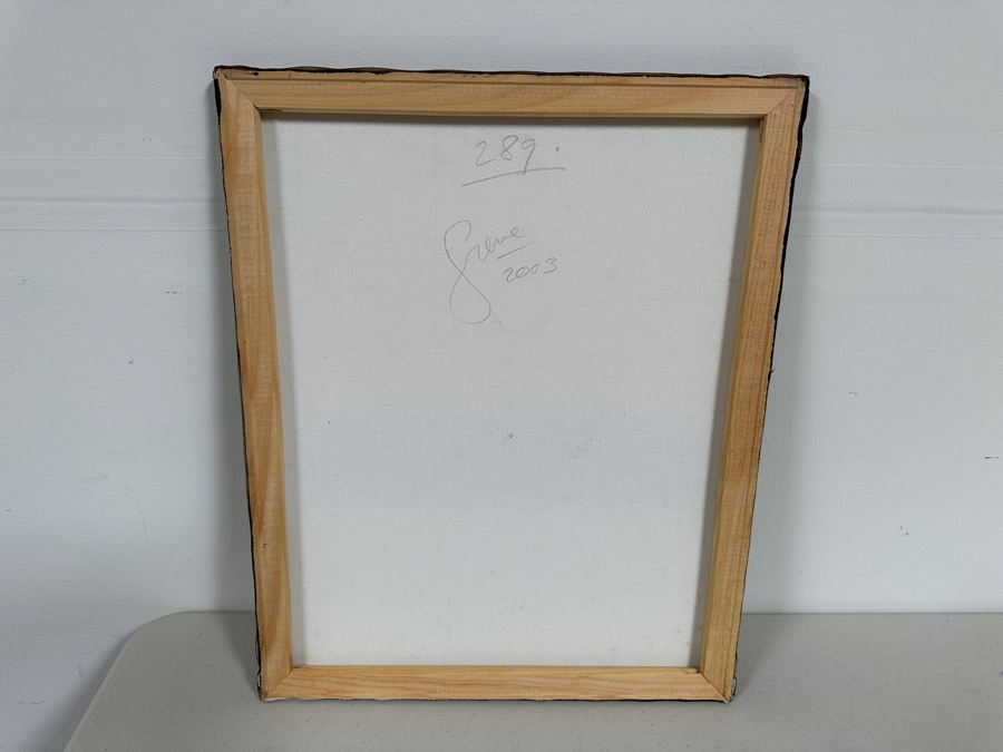 Gerrit Greve (1948-2024, Cardiff by the Sea, CA) Original Acrylic Painting On Canvas Titled 'Abstract Color Field In Manner of Mark Rothko 289' 2003 Signed Verso 16 X 20 Estimate $300 - $400 [Photo 6]