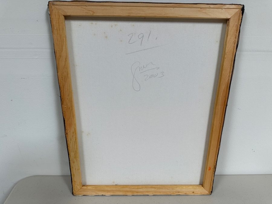 Gerrit Greve (1948-2024, Cardiff by the Sea, CA) Original Acrylic Painting On Canvas Titled 'Abstract Color Field In Manner of Mark Rothko 291' 2003 Signed Verso 16 X 20 Estimate $300 - $400 [Photo 5]