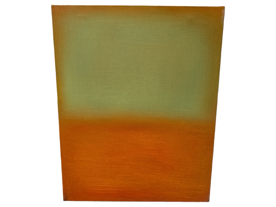 Gerrit Greve (1948-2024, Cardiff by the Sea, CA) Original Acrylic Painting On Canvas Titled 'Abstract Color Field In Manner of Mark Rothko 319' 2004 Signed Verso 16 X 20 Estimate $300 - $400 [Photo 1]