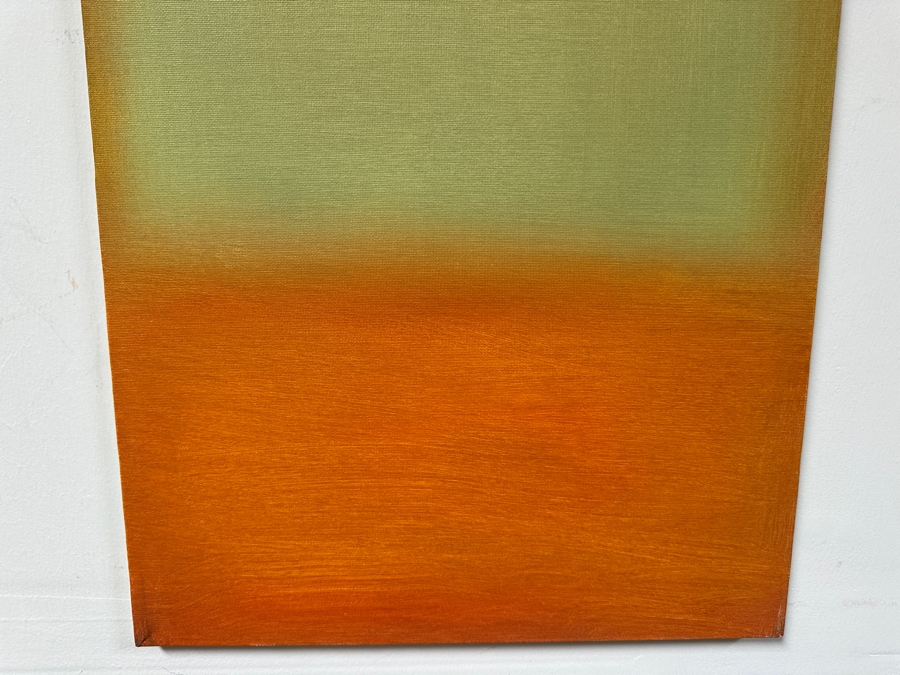 Gerrit Greve (1948-2024, Cardiff by the Sea, CA) Original Acrylic Painting On Canvas Titled 'Abstract Color Field In Manner of Mark Rothko 319' 2004 Signed Verso 16 X 20 Estimate $300 - $400 [Photo 4]