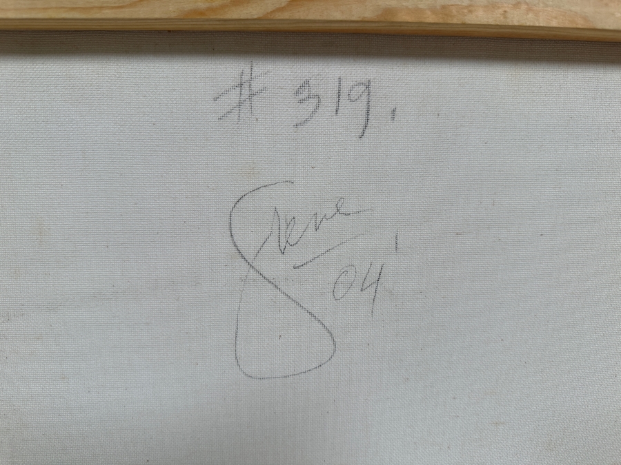 Gerrit Greve (1948-2024, Cardiff by the Sea, CA) Original Acrylic Painting On Canvas Titled 'Abstract Color Field In Manner of Mark Rothko 319' 2004 Signed Verso 16 X 20 Estimate $300 - $400 [Photo 6]
