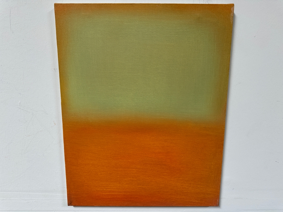 Gerrit Greve (1948-2024, Cardiff by the Sea, CA) Original Acrylic Painting On Canvas Titled 'Abstract Color Field In Manner of Mark Rothko 319' 2004 Signed Verso 16 X 20 Estimate $300 - $400 [Photo 2]