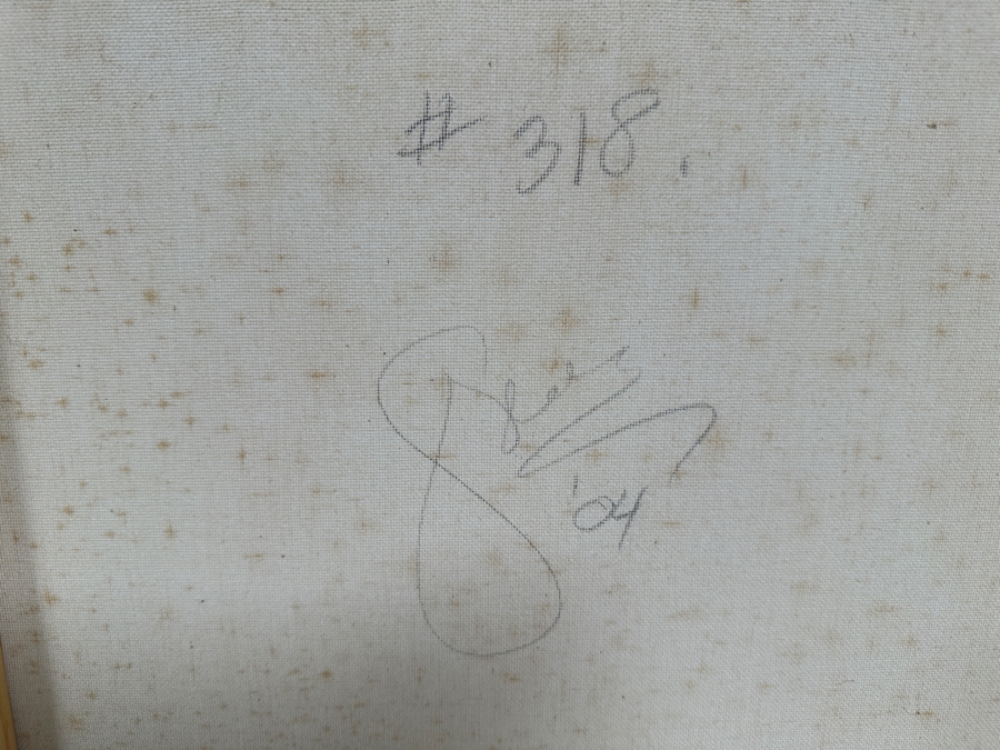 Gerrit Greve (1948-2024, Cardiff by the Sea, CA) Original Acrylic Painting On Canvas Titled 'Abstract Color Field In Manner of Mark Rothko 318' 2004 Signed Verso 16 X 20 Estimate $300 - $400 [Photo 6]