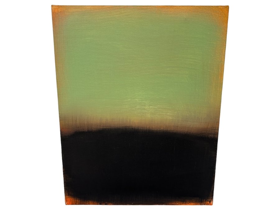 Gerrit Greve (1948-2024, Cardiff by the Sea, CA) Original Acrylic Painting On Canvas Titled 'Abstract Color Field In Manner of Mark Rothko 318' 2004 Signed Verso 16 X 20 Estimate $300 - $400 [Photo 1]