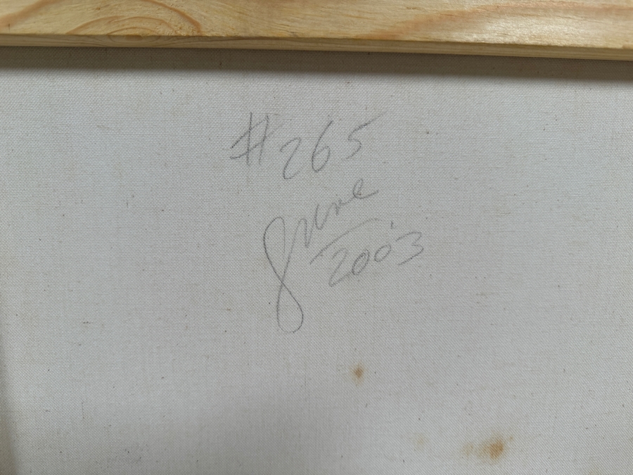 Gerrit Greve (1948-2024, Cardiff by the Sea, CA) Original Acrylic Painting On Canvas Titled 'Abstract Color Field In Manner of Mark Rothko 265' 2003 Signed Verso 16 X 20 Estimate $300 - $400 [Photo 6]