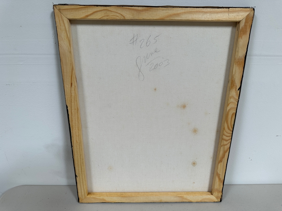 Gerrit Greve (1948-2024, Cardiff by the Sea, CA) Original Acrylic Painting On Canvas Titled 'Abstract Color Field In Manner of Mark Rothko 265' 2003 Signed Verso 16 X 20 Estimate $300 - $400 [Photo 5]