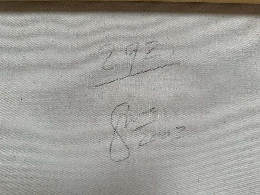 Gerrit Greve (1948-2024, Cardiff by the Sea, CA) Original Acrylic Painting On Canvas Titled 'Abstract Color Field In Manner of Mark Rothko 292' 2003 Signed Verso 16 X 20 Estimate $300 - $400 [Photo 5]