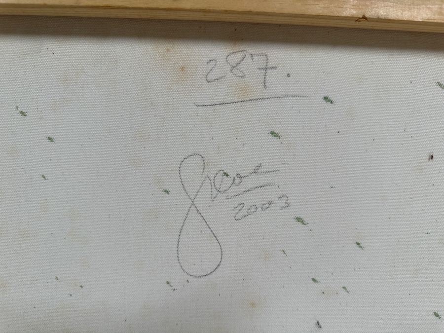 Gerrit Greve (1948-2024, Cardiff by the Sea, CA) Original Acrylic Painting On Canvas Titled 'Abstract Color Field In Manner of Mark Rothko 287' 2003 Signed Verso 16 X 20 Estimate $300 - $400 [Photo 5]