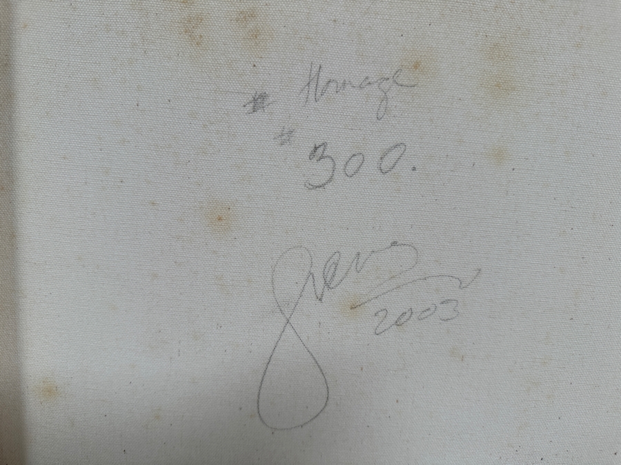 Gerrit Greve (1948-2024, Cardiff by the Sea, CA) Original Acrylic Painting On Canvas Titled 'Abstract Color Field In Manner of Mark Rothko 300' 2003 Signed Verso 16 X 20 Estimate $300 - $400 [Photo 5]