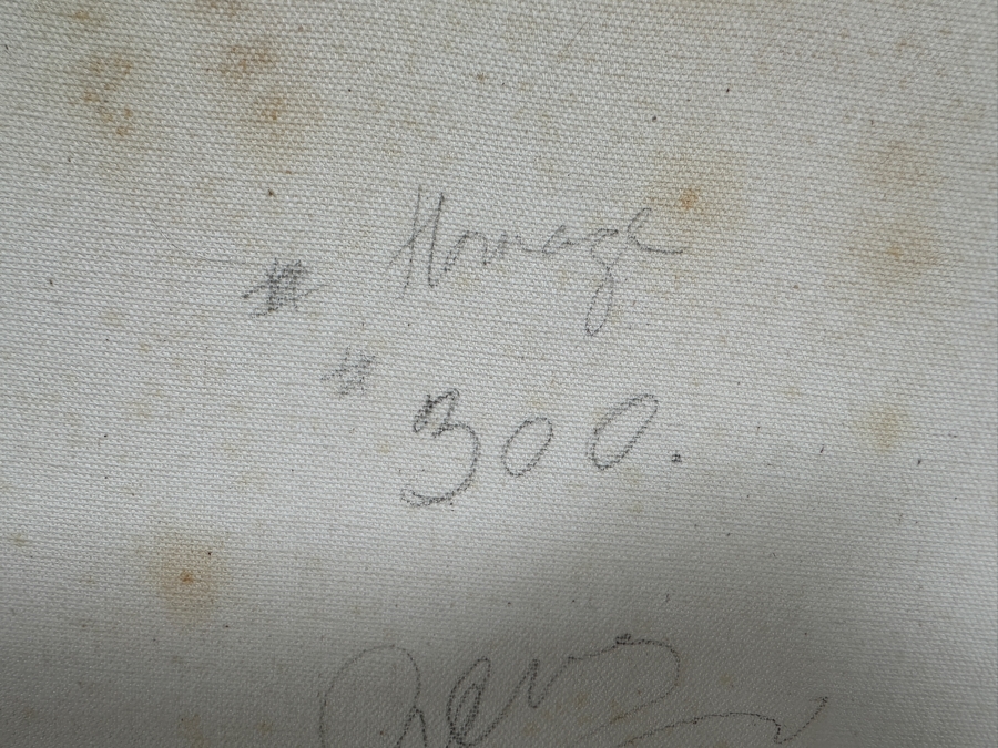Gerrit Greve (1948-2024, Cardiff by the Sea, CA) Original Acrylic Painting On Canvas Titled 'Abstract Color Field In Manner of Mark Rothko 300' 2003 Signed Verso 16 X 20 Estimate $300 - $400 [Photo 6]