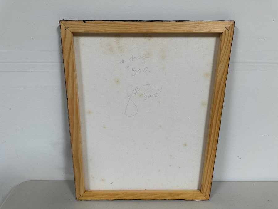 Gerrit Greve (1948-2024, Cardiff by the Sea, CA) Original Acrylic Painting On Canvas Titled 'Abstract Color Field In Manner of Mark Rothko 300' 2003 Signed Verso 16 X 20 Estimate $300 - $400 [Photo 4]