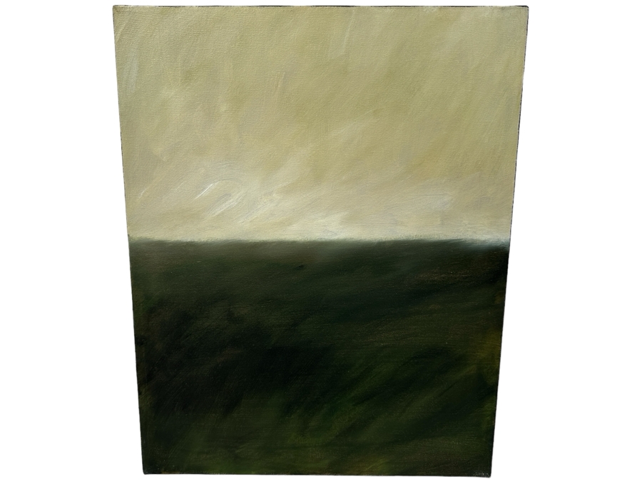 Gerrit Greve (1948-2024, Cardiff by the Sea, CA) Original Acrylic Painting On Canvas Titled 'Abstract Color Field In Manner of Mark Rothko 300' 2003 Signed Verso 16 X 20 Estimate $300 - $400 [Photo 1]