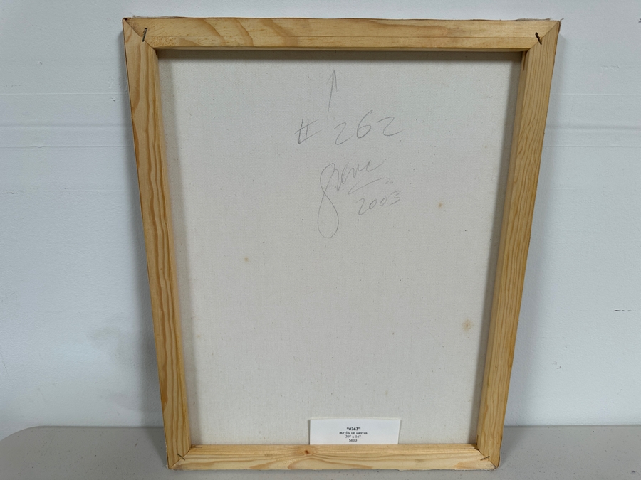 Gerrit Greve (1948-2024, Cardiff by the Sea, CA) Original Acrylic Painting On Canvas Titled 'Abstract Color Field In Manner of Mark Rothko 262' 2003 Signed Verso 16 X 20 Estimate $300 - $400 [Photo 6]