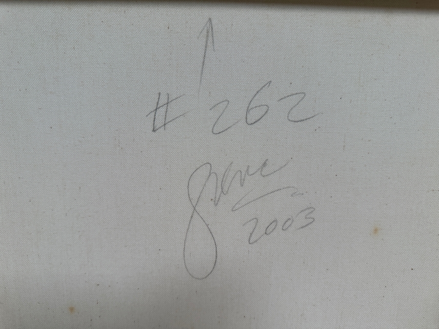 Gerrit Greve (1948-2024, Cardiff by the Sea, CA) Original Acrylic Painting On Canvas Titled 'Abstract Color Field In Manner of Mark Rothko 262' 2003 Signed Verso 16 X 20 Estimate $300 - $400 [Photo 7]