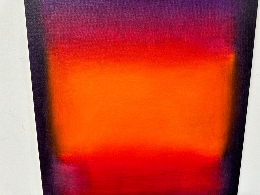 Gerrit Greve (1948-2024, Cardiff by the Sea, CA) Original Acrylic Painting On Canvas Titled 'Abstract Color Field In Manner of Mark Rothko 262' 2003 Signed Verso 16 X 20 Estimate $300 - $400 [Photo 4]