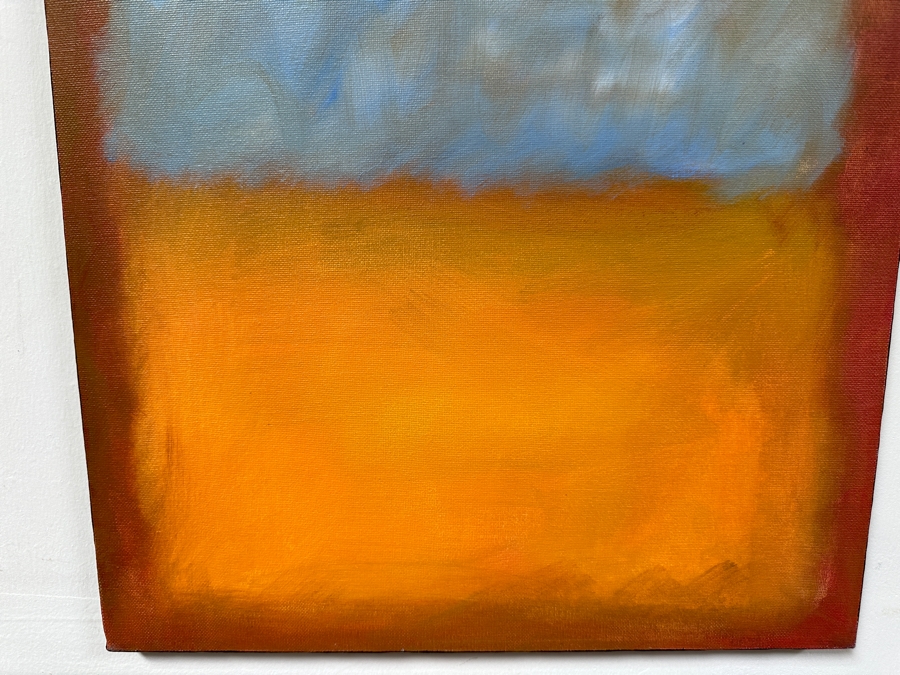 Gerrit Greve (1948-2024, Cardiff by the Sea, CA) Original Acrylic Painting On Canvas Titled 'Abstract Color Field In Manner of Mark Rothko 290' 2003 Signed Verso 16 X 20 Estimate $300 - $400 [Photo 3]