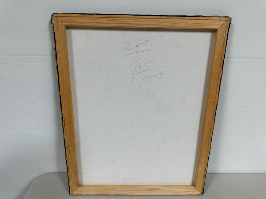 Gerrit Greve (1948-2024, Cardiff by the Sea, CA) Original Acrylic Painting On Canvas Titled 'Abstract Color Field In Manner of Mark Rothko 290' 2003 Signed Verso 16 X 20 Estimate $300 - $400 [Photo 4]