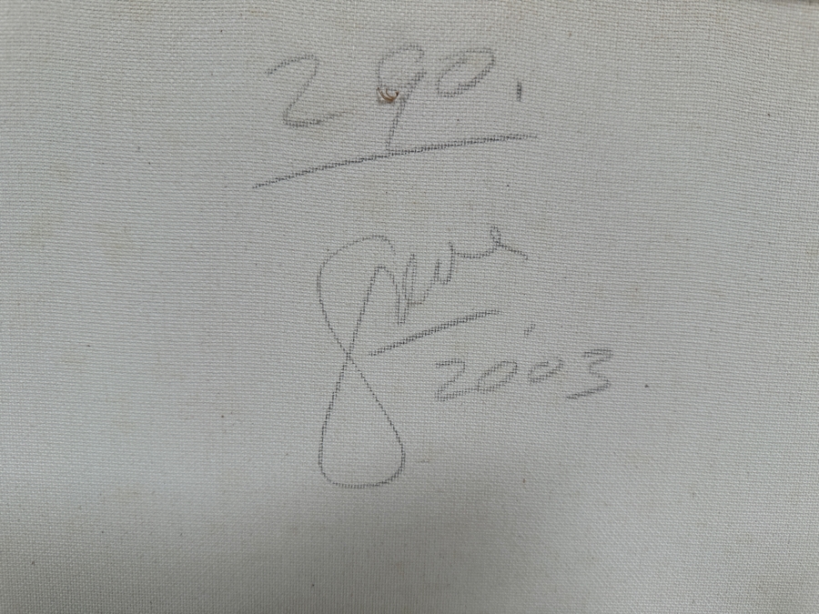 Gerrit Greve (1948-2024, Cardiff by the Sea, CA) Original Acrylic Painting On Canvas Titled 'Abstract Color Field In Manner of Mark Rothko 290' 2003 Signed Verso 16 X 20 Estimate $300 - $400 [Photo 5]