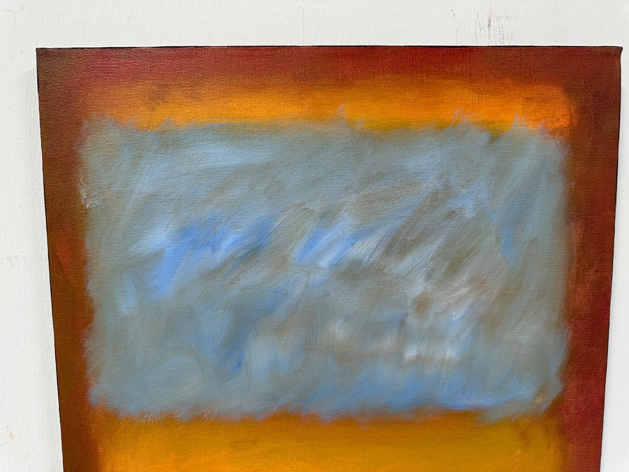 Gerrit Greve (1948-2024, Cardiff by the Sea, CA) Original Acrylic Painting On Canvas Titled 'Abstract Color Field In Manner of Mark Rothko 290' 2003 Signed Verso 16 X 20 Estimate $300 - $400 [Photo 2]