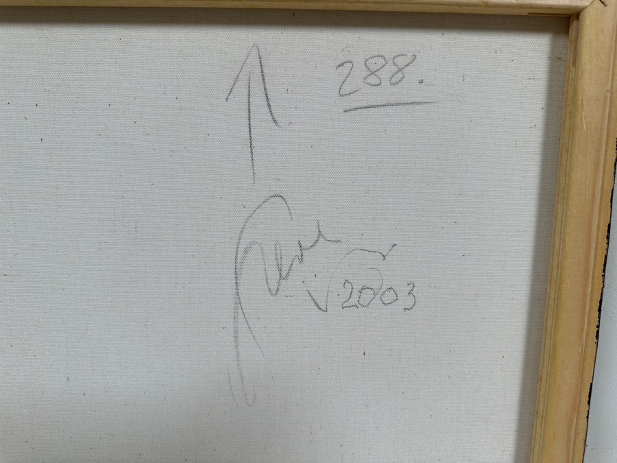 Gerrit Greve (1948-2024, Cardiff by the Sea, CA) Original Acrylic Painting On Canvas Titled 'Abstract Color Field In Manner of Mark Rothko 288' 2003 Signed Verso 16 X 20 Estimate $300 - $400 [Photo 6]