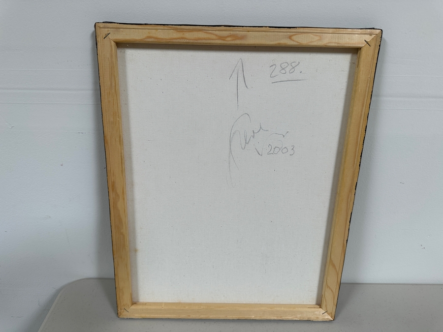 Gerrit Greve (1948-2024, Cardiff by the Sea, CA) Original Acrylic Painting On Canvas Titled 'Abstract Color Field In Manner of Mark Rothko 288' 2003 Signed Verso 16 X 20 Estimate $300 - $400 [Photo 5]