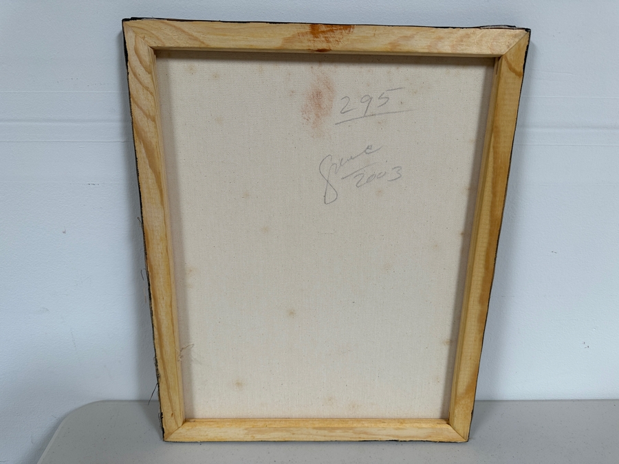 Gerrit Greve (1948-2024, Cardiff by the Sea, CA) Original Acrylic Painting On Canvas Titled 'Abstract Color Field In Manner of Mark Rothko 295' 2003 Signed Verso 16 X 20 Estimate $300 - $400 [Photo 5]