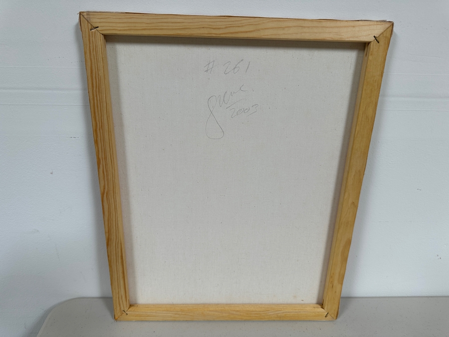 Gerrit Greve (1948-2024, Cardiff by the Sea, CA) Original Acrylic Painting On Canvas Titled 'Abstract Color Field In Manner of Mark Rothko 261' 2003 Signed Verso 16 X 20 Estimate $300 - $400 [Photo 5]