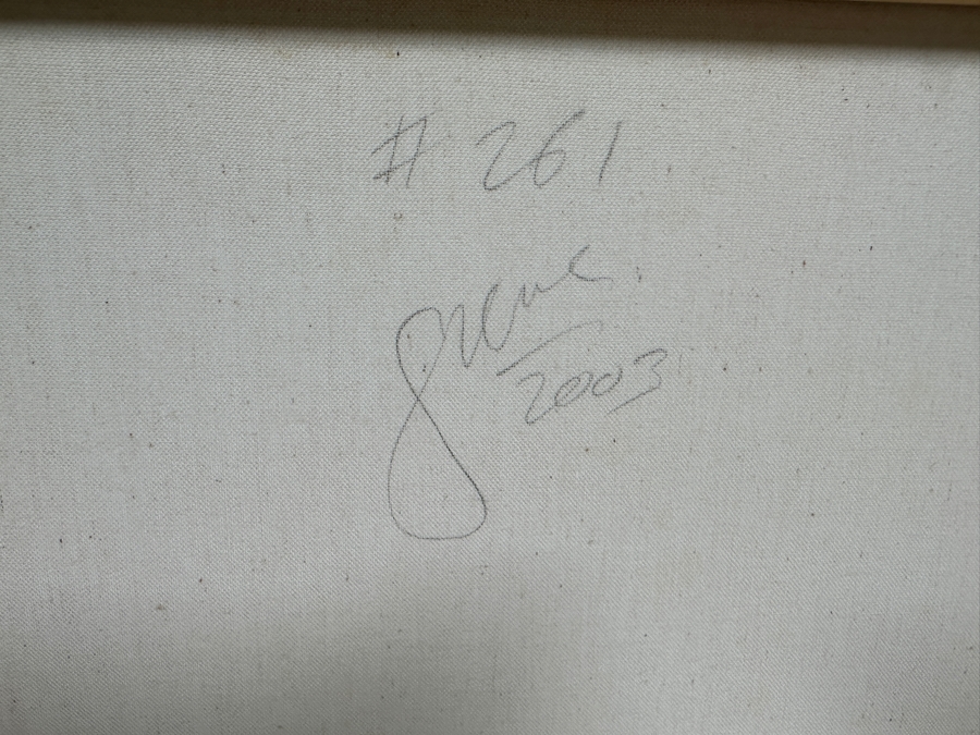 Gerrit Greve (1948-2024, Cardiff by the Sea, CA) Original Acrylic Painting On Canvas Titled 'Abstract Color Field In Manner of Mark Rothko 261' 2003 Signed Verso 16 X 20 Estimate $300 - $400 [Photo 6]