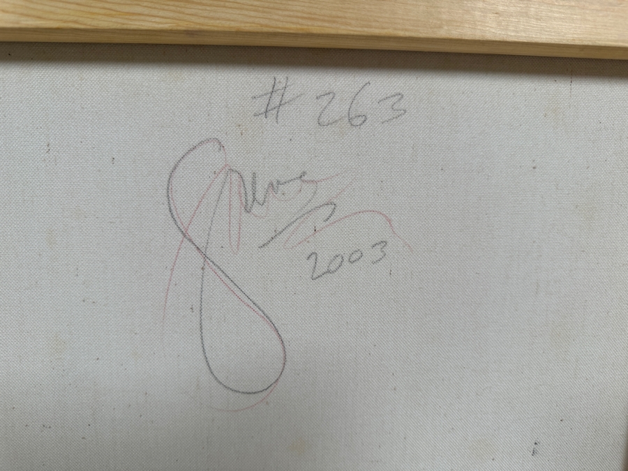 Gerrit Greve (1948-2024, Cardiff by the Sea, CA) Original Acrylic Painting On Canvas Titled 'Abstract Color Field In Manner of Mark Rothko 263' 2003 Signed Verso 16 X 20 Estimate $300 - $400 [Photo 6]