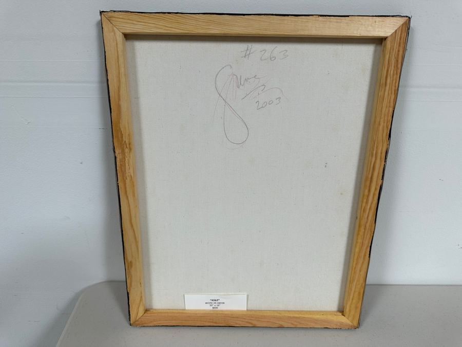 Gerrit Greve (1948-2024, Cardiff by the Sea, CA) Original Acrylic Painting On Canvas Titled 'Abstract Color Field In Manner of Mark Rothko 263' 2003 Signed Verso 16 X 20 Estimate $300 - $400 [Photo 5]