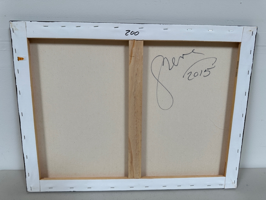 Gerrit Greve (1948-2024, Cardiff by the Sea, CA) Original Acrylic Painting On Canvas Titled 'Heart Collection 200' 2015 Signed Verso 24 X 18 Estimate $400 - $500 [Photo 5]