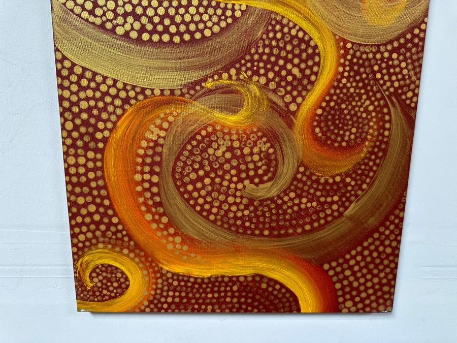 Gerrit Greve (1948-2024, Cardiff by the Sea, CA) Original Acrylic Painting On Canvas Titled 'Heart Collection 188' 2015 Signed Verso 24 X 18 Estimate $400 - $500 [Photo 2]