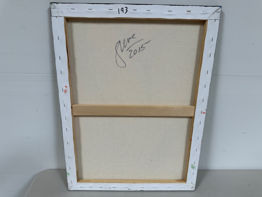 Gerrit Greve (1948-2024, Cardiff by the Sea, CA) Original Acrylic Painting On Canvas Titled 'Heart Collection 193' 2015 Signed Verso 24 X 18 Estimate $400 - $500 [Photo 4]