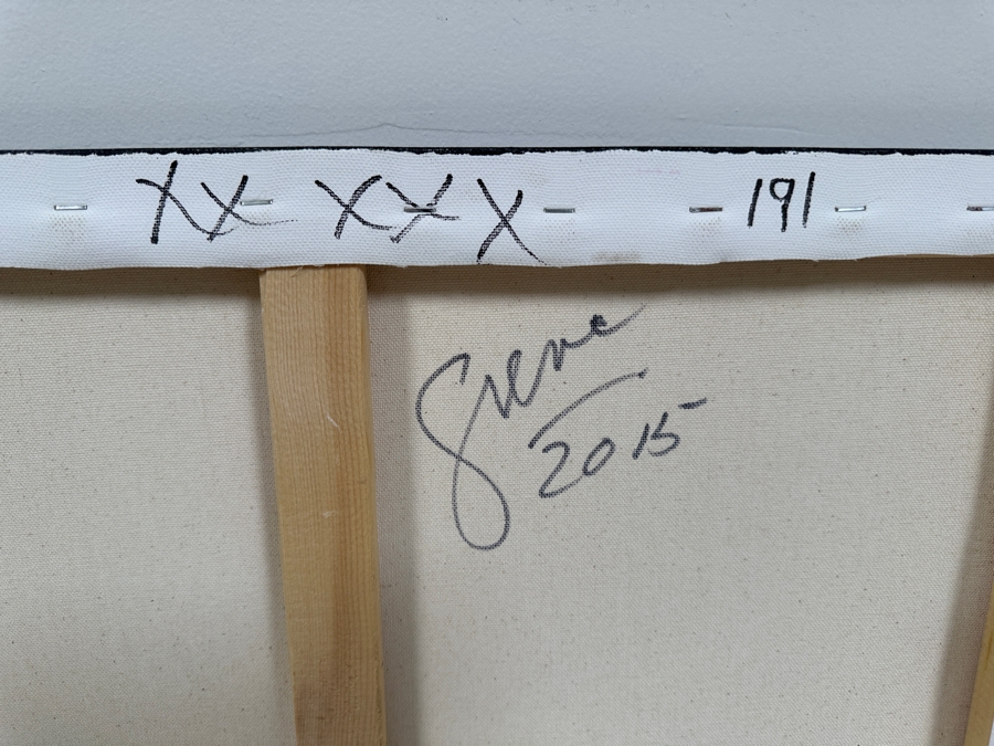 Gerrit Greve (1948-2024, Cardiff by the Sea, CA) Original Acrylic Painting On Canvas Titled 'Heart Collection 191' 2015 Signed Verso 24 X 18 Estimate $400 - $500 [Photo 6]