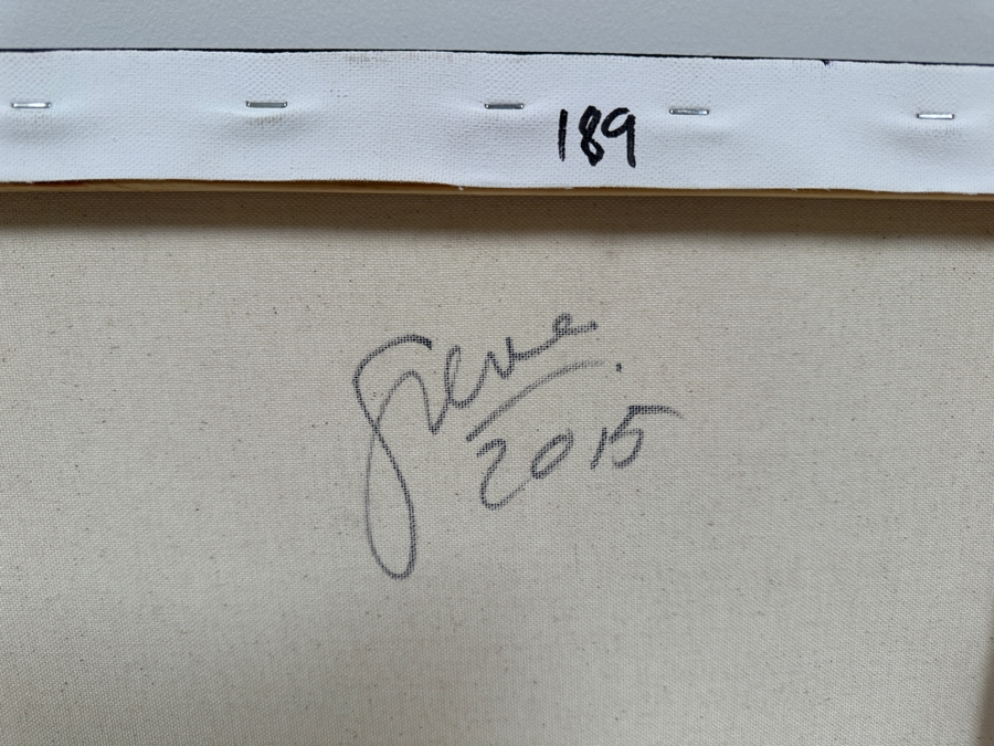 Gerrit Greve (1948-2024, Cardiff by the Sea, CA) Original Acrylic Painting On Canvas Titled 'Heart Collection 189' 2015 Signed Verso 24 X 18 Estimate $400 - $500 [Photo 5]