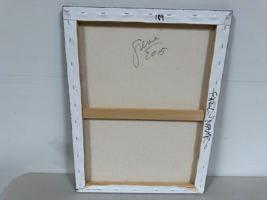 Gerrit Greve (1948-2024, Cardiff by the Sea, CA) Original Acrylic Painting On Canvas Titled 'Heart Collection 189' 2015 Signed Verso 24 X 18 Estimate $400 - $500 [Photo 4]