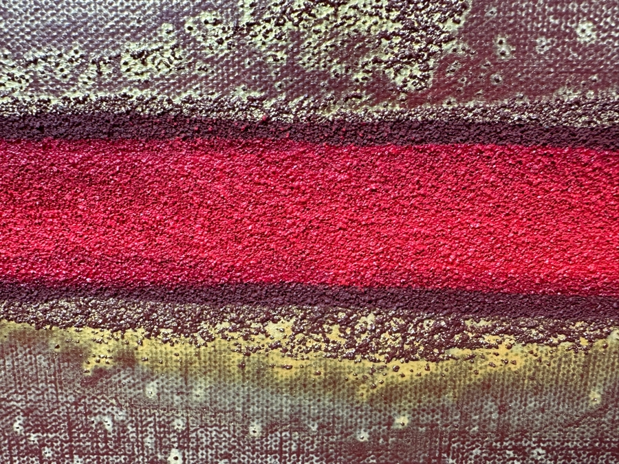 Gerrit Greve (1948-2024, Cardiff by the Sea, CA) Original Acrylic And Sand Painting On Canvas Titled 'Dream Fabric 06' 2014 Signed Verso 24 X 18 Estimate $400 - $500 [Photo 5]