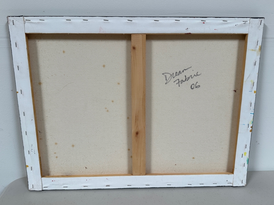 Gerrit Greve (1948-2024, Cardiff by the Sea, CA) Original Acrylic And Sand Painting On Canvas Titled 'Dream Fabric 06' 2014 Signed Verso 24 X 18 Estimate $400 - $500 [Photo 6]