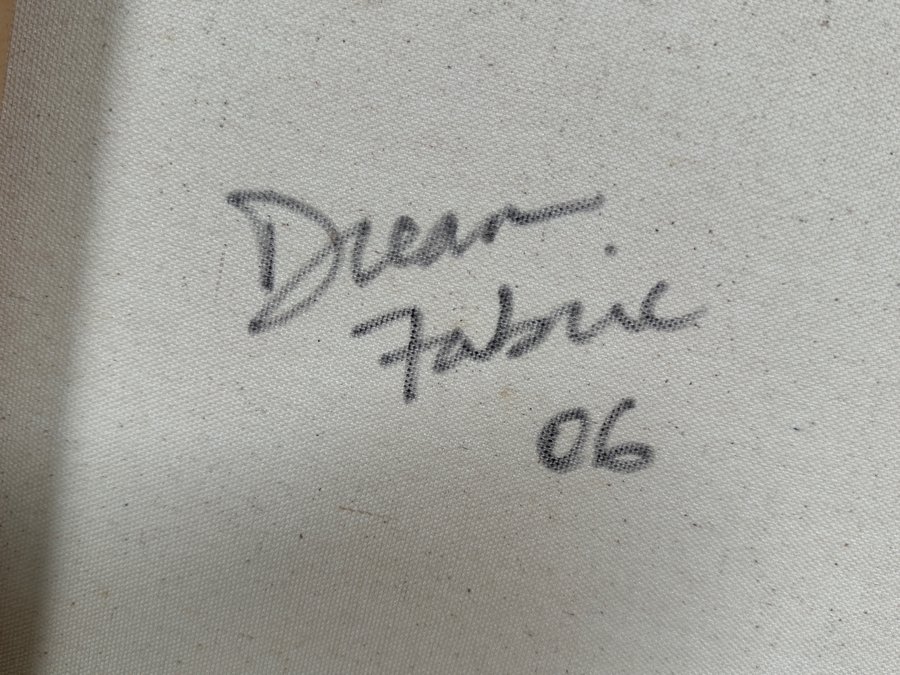 Gerrit Greve (1948-2024, Cardiff by the Sea, CA) Original Acrylic And Sand Painting On Canvas Titled 'Dream Fabric 06' 2014 Signed Verso 24 X 18 Estimate $400 - $500 [Photo 7]