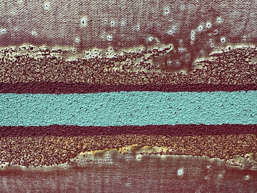 Gerrit Greve (1948-2024, Cardiff by the Sea, CA) Original Acrylic And Sand Painting On Canvas Titled 'Dream Fabric 07' 2014 Signed Verso 24 X 18 Estimate $400 - $500 [Photo 4]