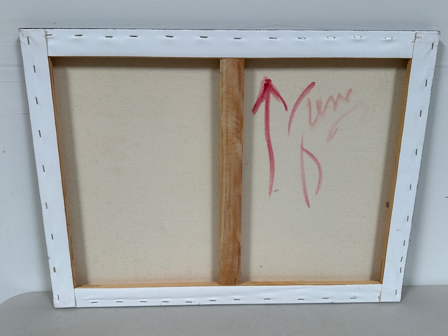 Gerrit Greve (1948-2024, Cardiff by the Sea, CA) Original Acrylic Painting On Canvas Titled 'Ripple Study 09' 2015 Signed Verso 24 X 18 Estimate $400 - $500 [Photo 5]