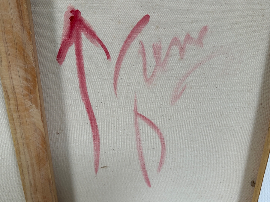 Gerrit Greve (1948-2024, Cardiff by the Sea, CA) Original Acrylic Painting On Canvas Titled 'Ripple Study 09' 2015 Signed Verso 24 X 18 Estimate $400 - $500 [Photo 6]