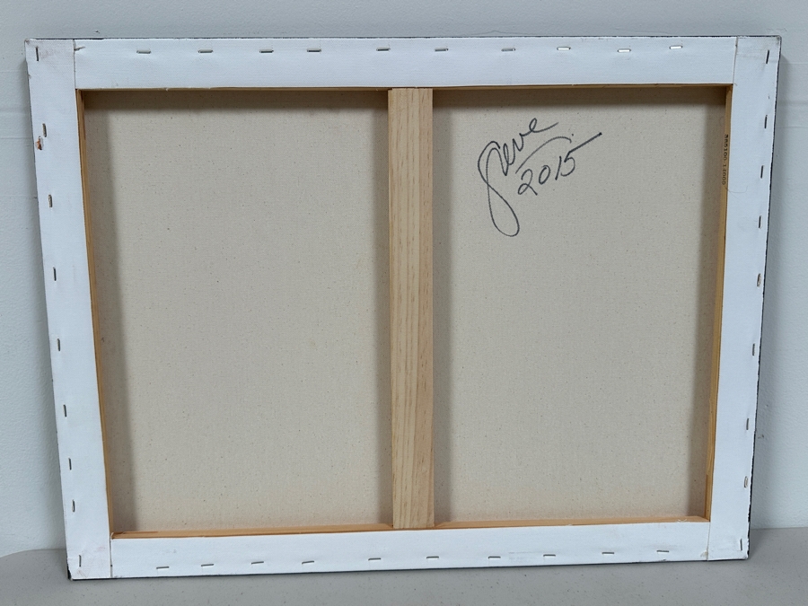 Gerrit Greve (1948-2024, Cardiff by the Sea, CA) Original Acrylic Painting On Canvas Titled 'Ripple Study 10' 2015 Signed Verso 24 X 18 Estimate $400 - $500 [Photo 5]