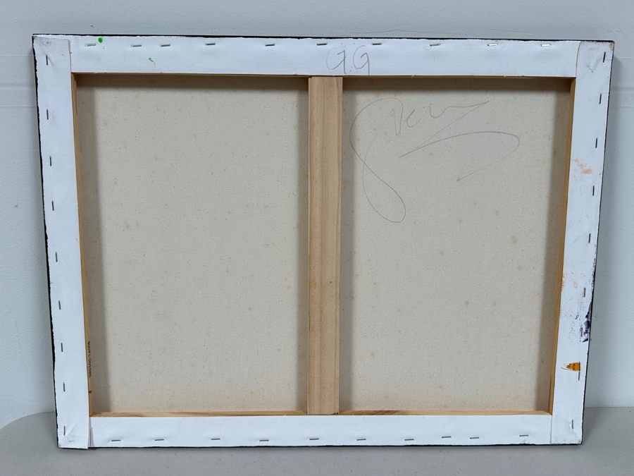 Gerrit Greve (1948-2024, Cardiff by the Sea, CA) Original Acrylic Painting On Canvas Titled 'Reeds Study 5' 2015 Signed Verso 24 X 18 Estimate $400 - $500 [Photo 5]