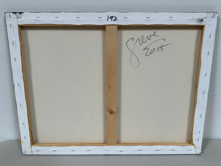 Gerrit Greve (1948-2024, Cardiff by the Sea, CA) Original Acrylic Painting On Canvas Titled 'Heart Collection 192' 2015 Signed Verso 24 X 18 Estimate $400 - $500 [Photo 4]