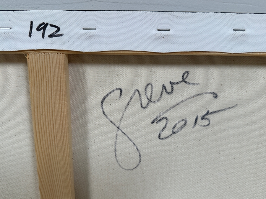 Gerrit Greve (1948-2024, Cardiff by the Sea, CA) Original Acrylic Painting On Canvas Titled 'Heart Collection 192' 2015 Signed Verso 24 X 18 Estimate $400 - $500 [Photo 5]