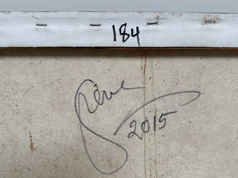 Gerrit Greve (1948-2024, Cardiff by the Sea, CA) Original Acrylic Painting On Canvas Titled 'Heart Collection 184' 2015 Signed Verso 24 X 18 Estimate $400 - $500 [Photo 6]